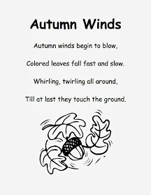 Fall Poems for First Grade - Autumn Winds
