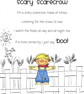 Fall poems for first grade - Scary Scarecrow