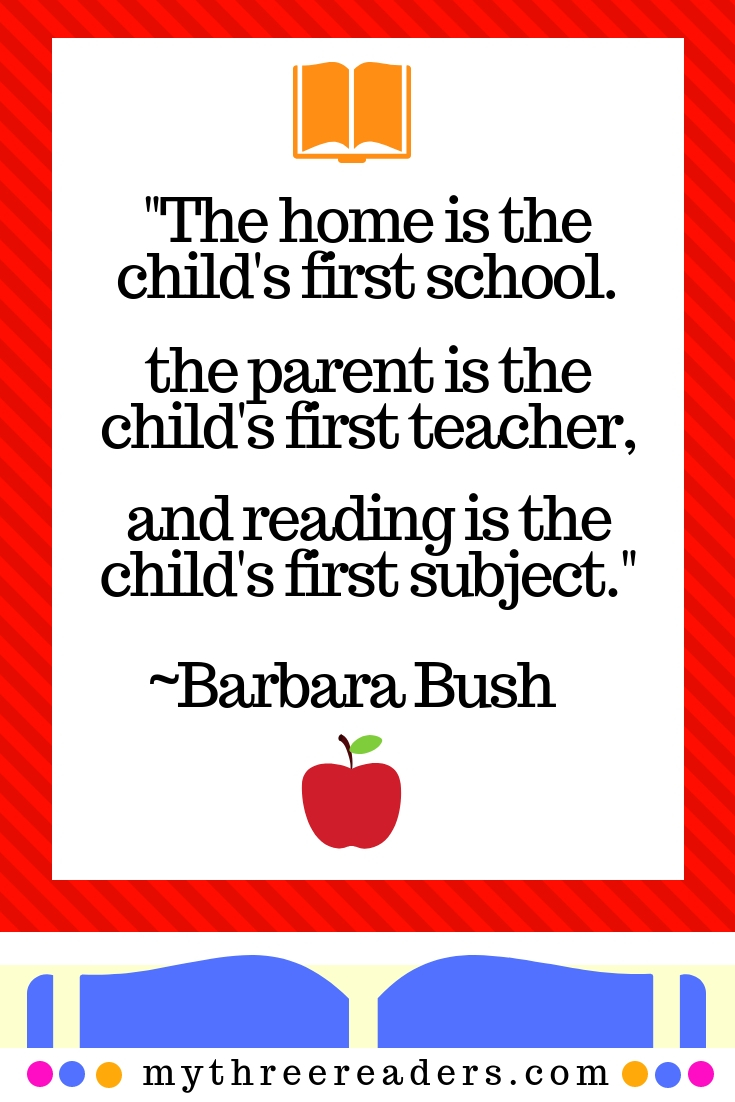 Barbara Bush quote, benefits of reading for students