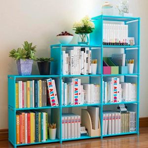 blue crate shelves