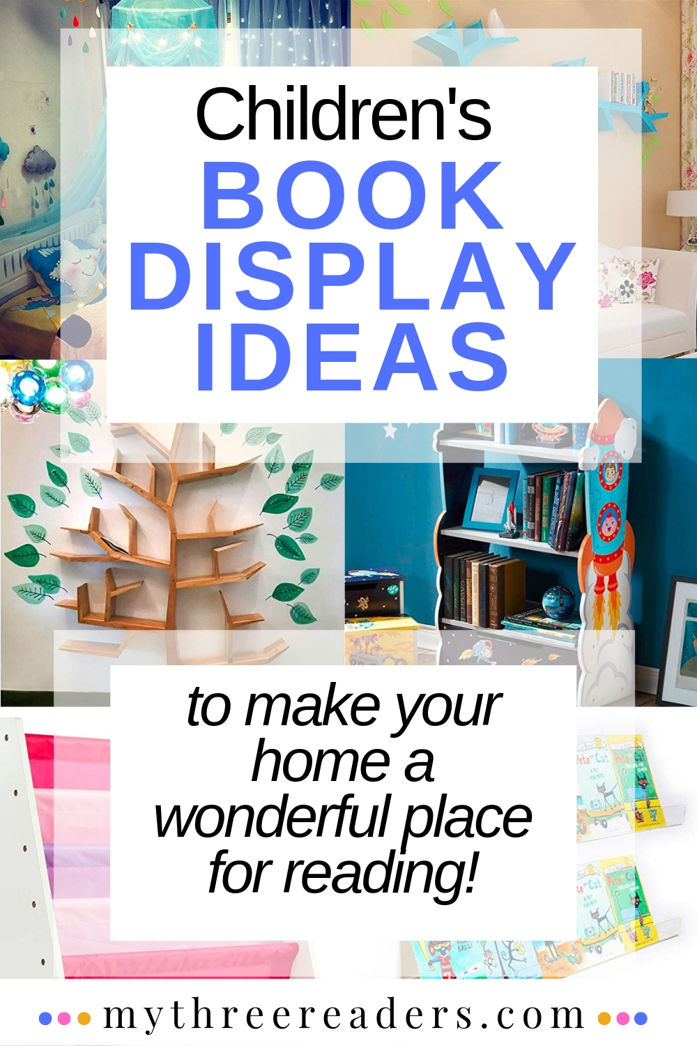 children's book display ideas and reading nook ideas