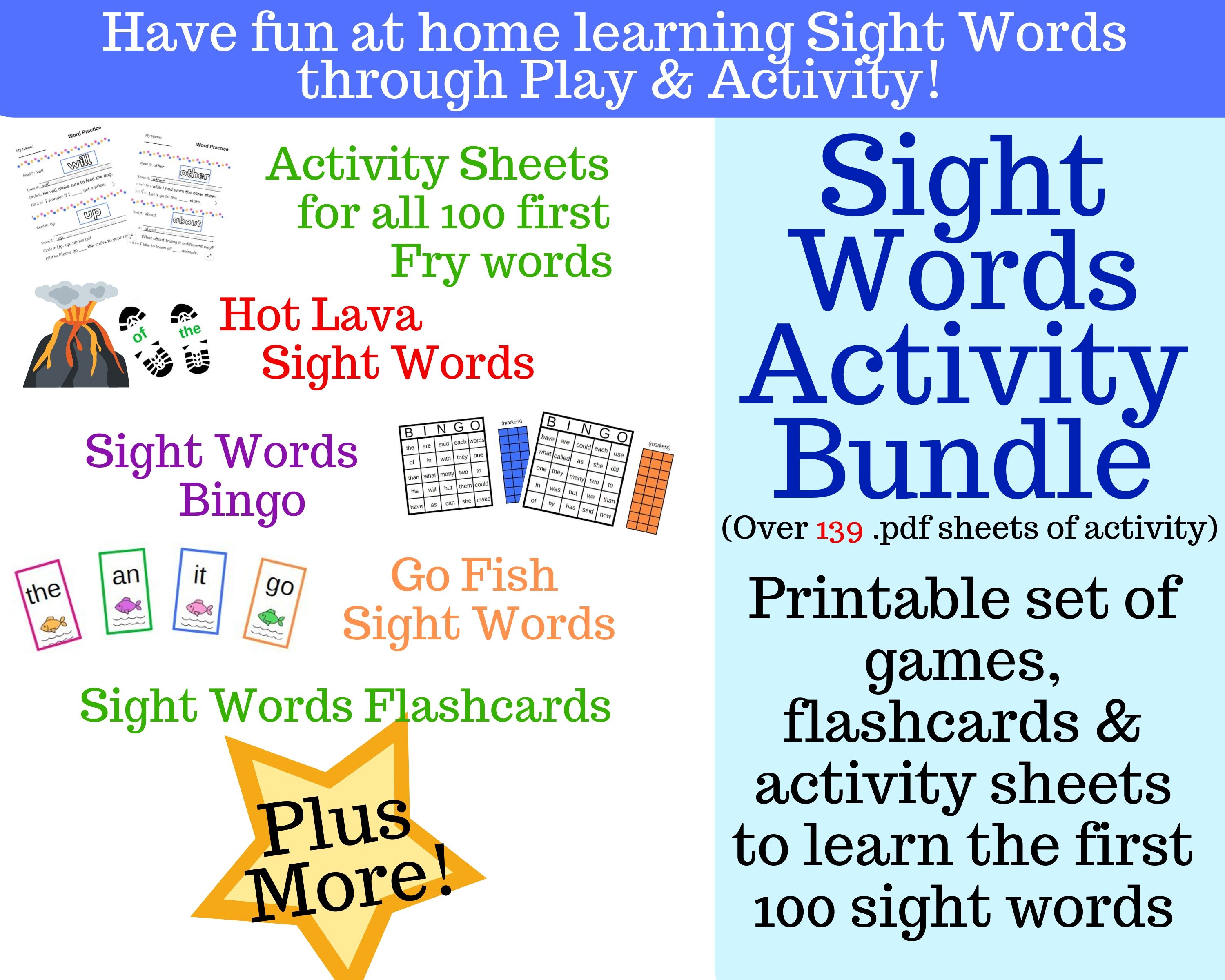 Sight Words Activity Bundle