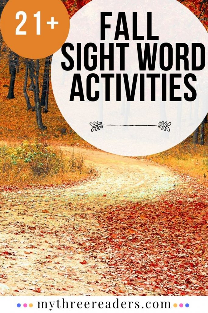 Fall Fun Ways to Teach Sight Words
