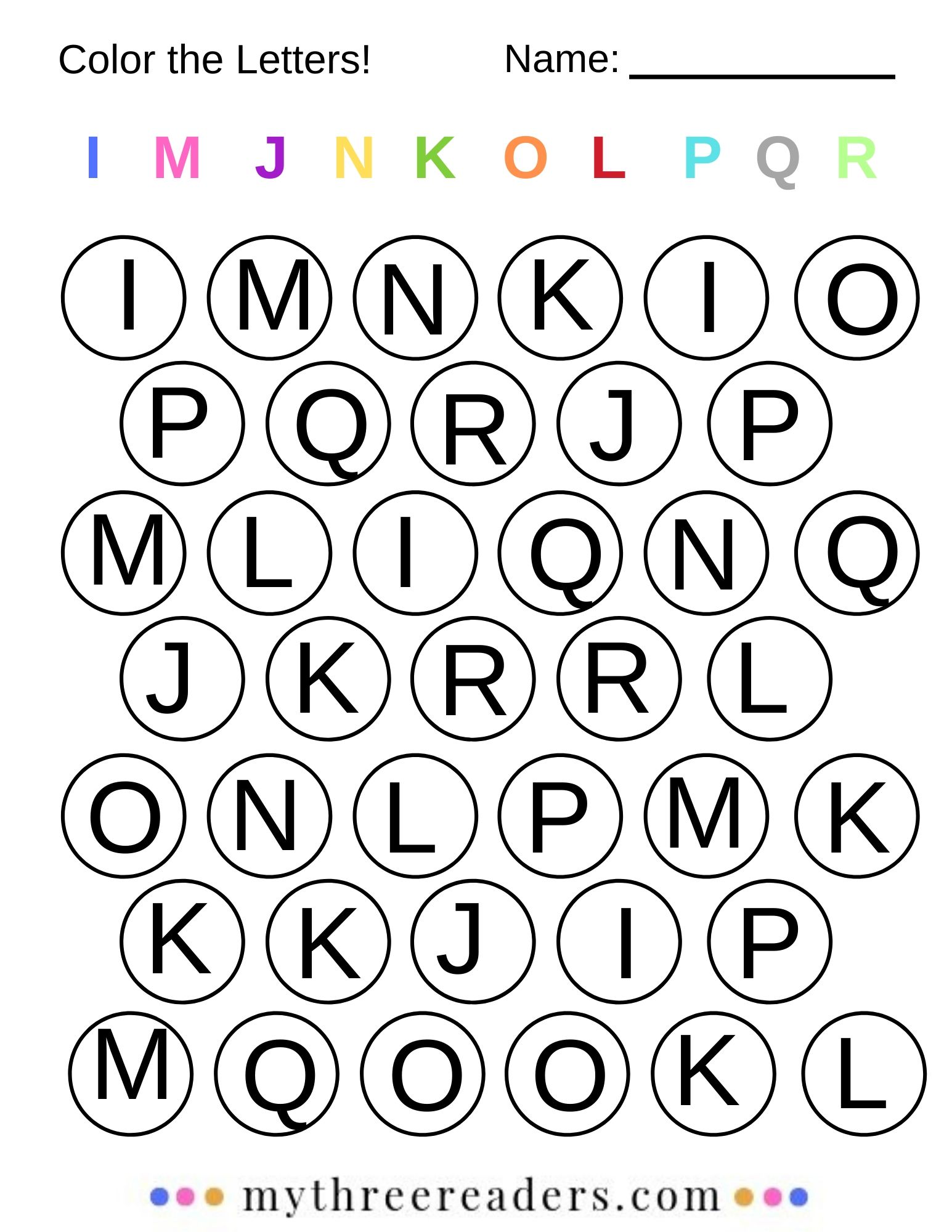 Color the Letters!3