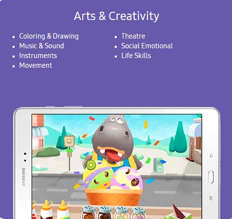 Samsung Kids Arts & Creativity Content