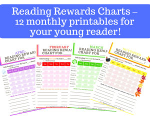 Reading Reward and Incentives Charts - 12 monthly FREE Printables