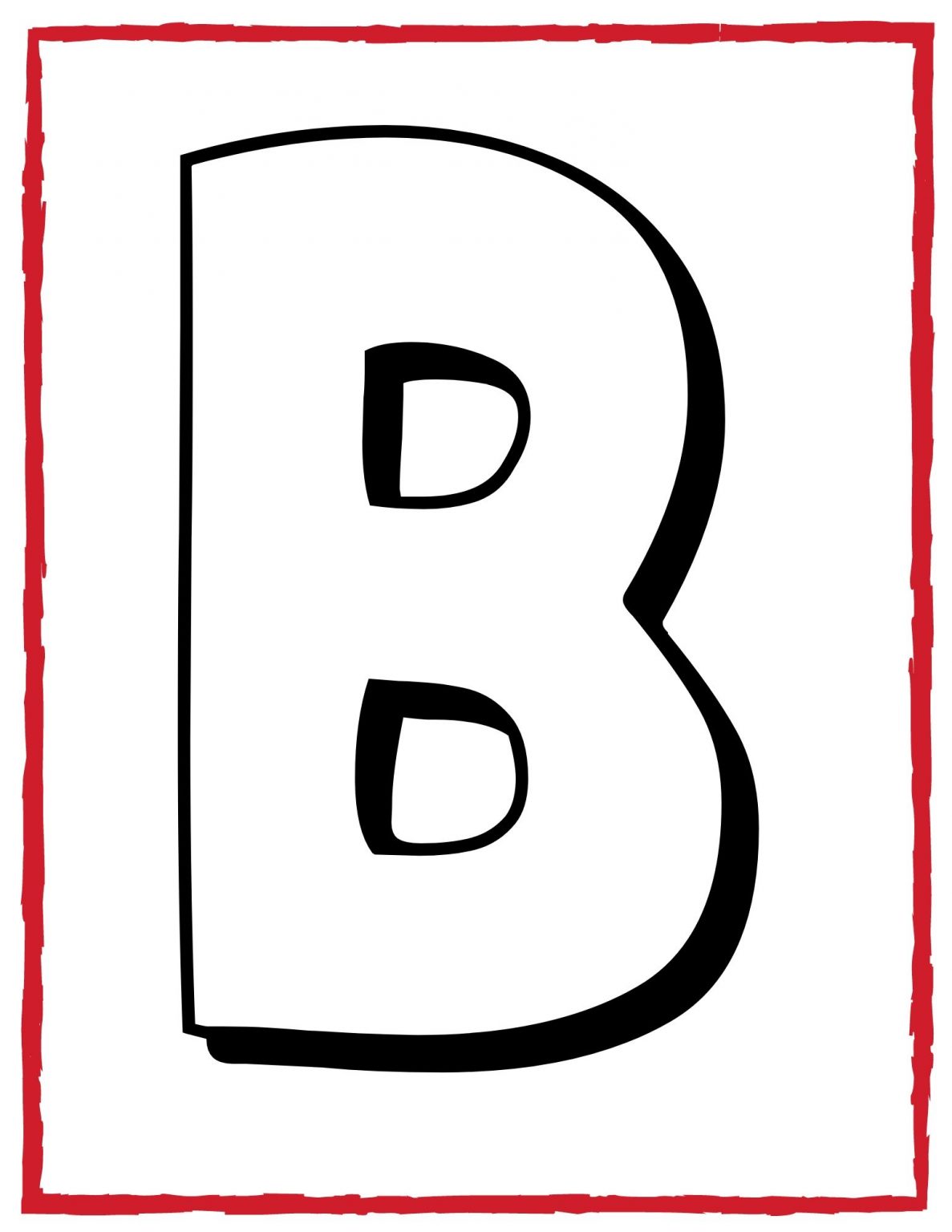 Large Alphabet Letters To Trace